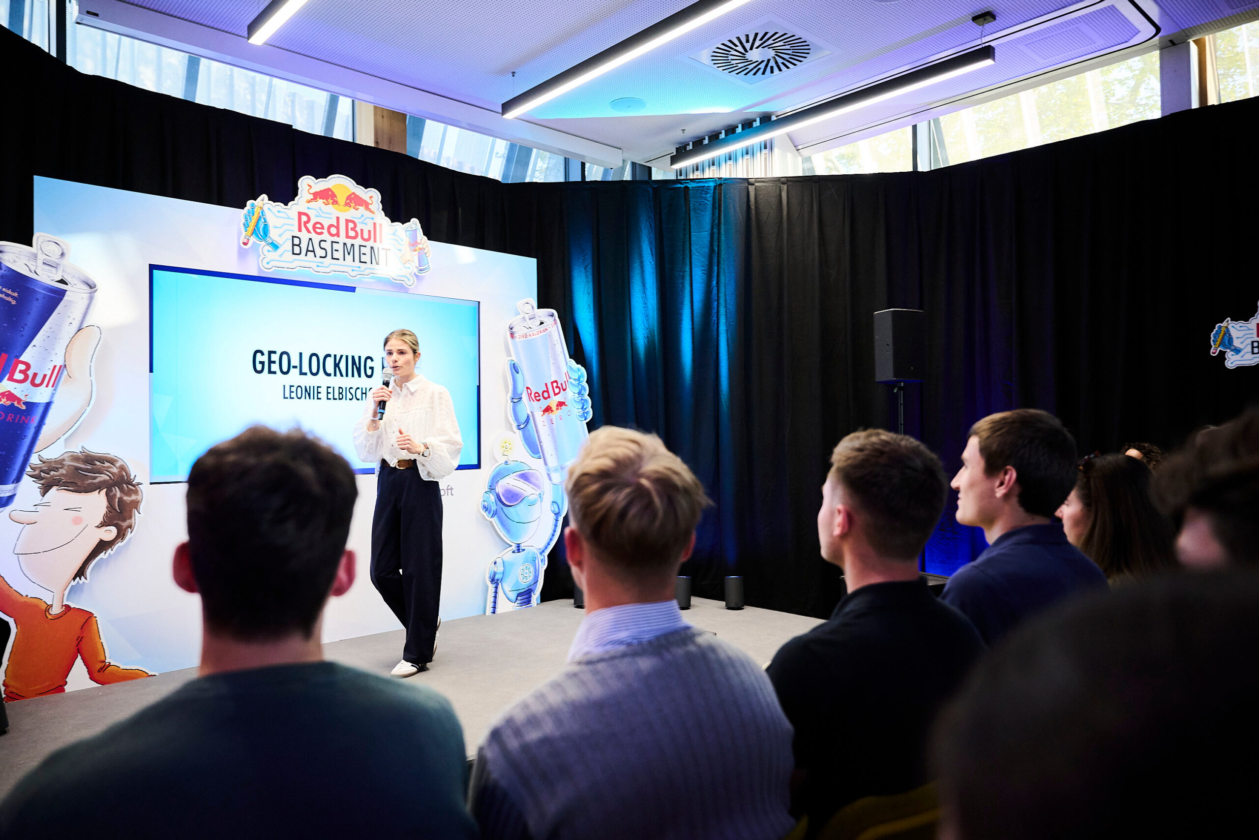 Präsentation der Geo-Locking Box beim Red Bull Basement Nationalfinale 2026